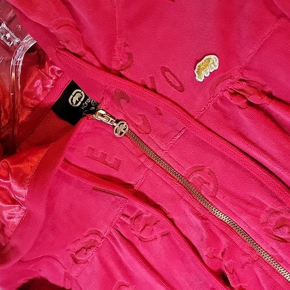 New Red Ecko Red Velor Hoody and sheer Logo design - Picture 12 of 15